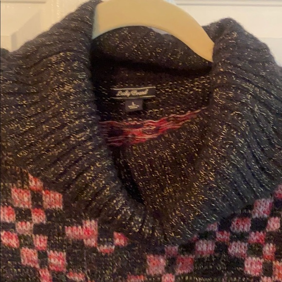 Lucky brand women’s size large loose high neck long sleeve wool sweater top - Picture 2 of 8